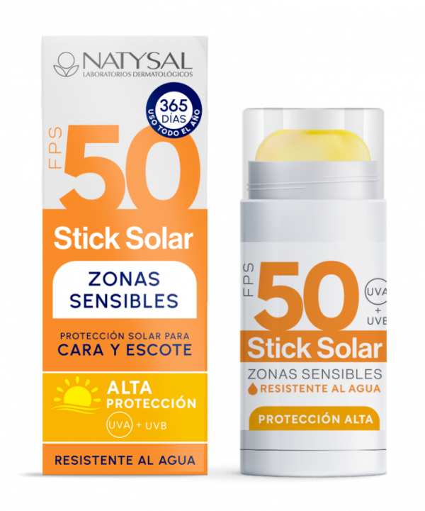 STICKS TRANSPARENTE ZONAS SENSIBLES SPF50