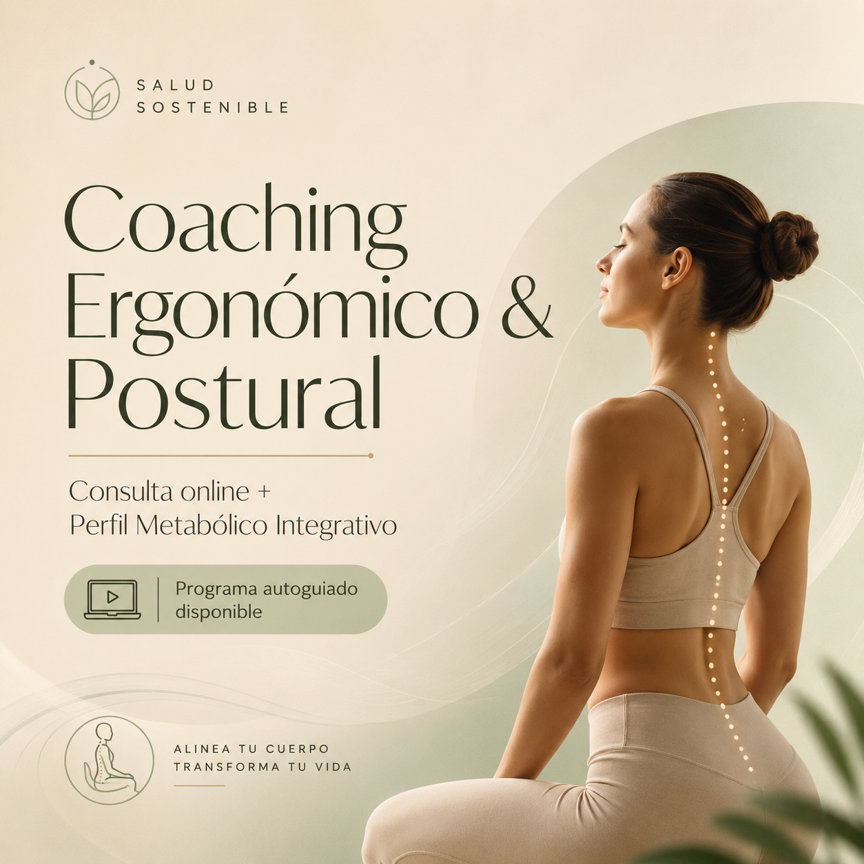 COACHING ERGONÓMICO & POSTURAL + CONSULTA ONLINE + PERFIL METABÓLICO