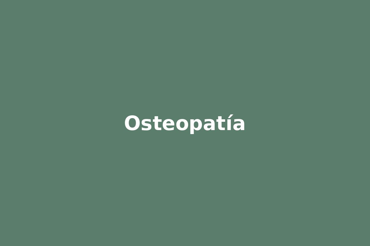 Osteopatía - sesión clínica